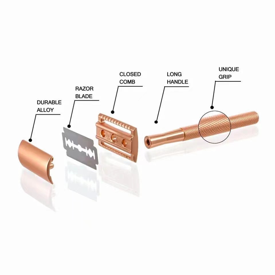 Traditional Safety Razor Double Edge Blade Metal Razor